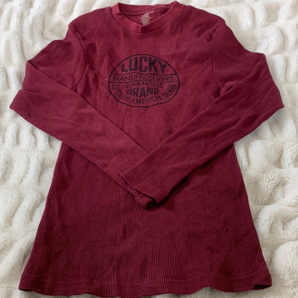 Red Knit Long Sleeve